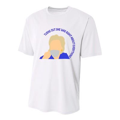 Hillary Clinton Turns Out She Was Right About Everything Youth Performance Sprint T-Shirt