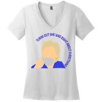 Hillary Clinton Turns Out She Was Right About Everything Women's V-Neck T-Shirt