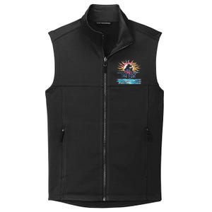 Here Comes The Sun Beach Retro Tropical Summer Cute Gift Collective Smooth Fleece Vest