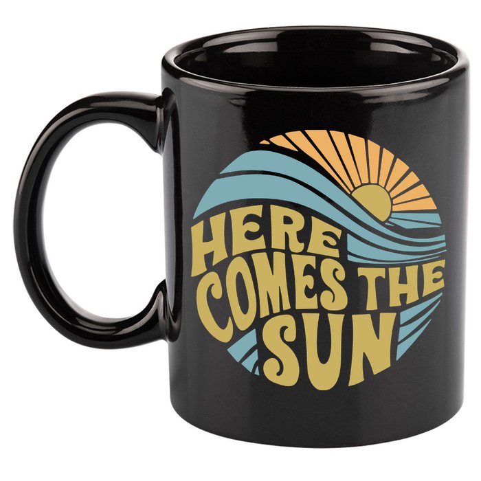 Here Comes The Sun 11oz C Handle Ceramic Mug