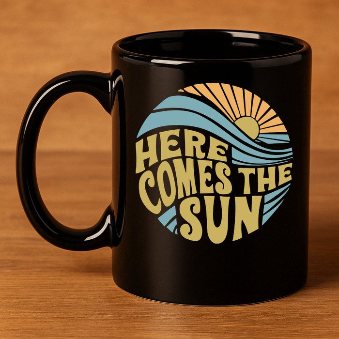 Here Comes The Sun 11oz C Handle Ceramic Mug