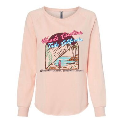 Heads Carolina Tails California Country Cowgirl Cowboy Womens California Wash Sweatshirt