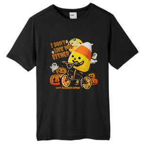 Halloween Costume Team Candy Corn I DonT Like You Either Tall Fusion ChromaSoft Performance T-Shirt