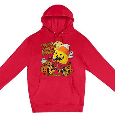 Halloween Costume Team Candy Corn I DonT Like You Either Premium Pullover Hoodie