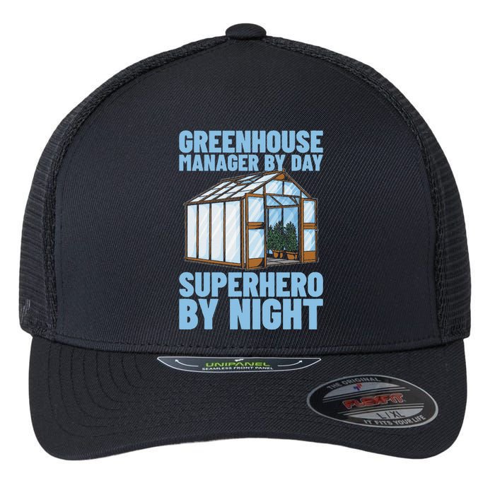 Horticulture Cultivation Temperature Greenhouse Manager Flexfit Unipanel Trucker Cap