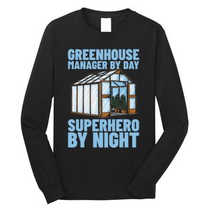 Horticulture Cultivation Temperature Greenhouse Manager Long Sleeve Shirt