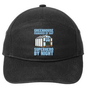 Horticulture Cultivation Temperature Greenhouse Manager 7-Panel Snapback Hat