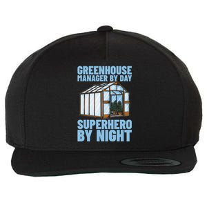 Horticulture Cultivation Temperature Greenhouse Manager Wool Snapback Cap