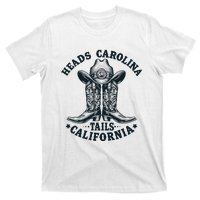 Heads Carolina Tail California Retro Vintage T-Shirt