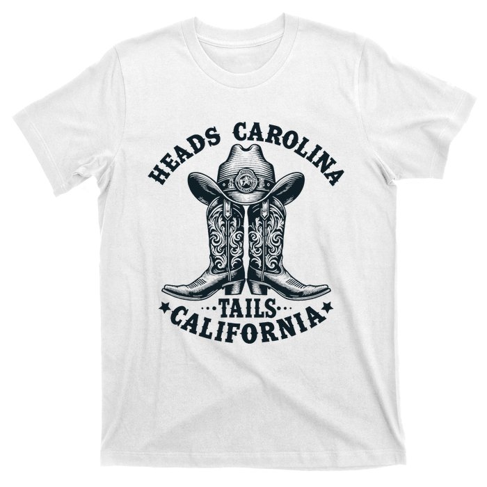 Heads Carolina Tail California Retro Vintage T-Shirt