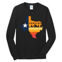 Houston City Texas Map Patriotic Texan Tall Long Sleeve T-Shirt