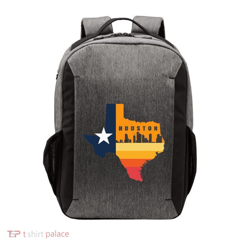 Houston City Texas Map Patriotic Texan Vector Backpack