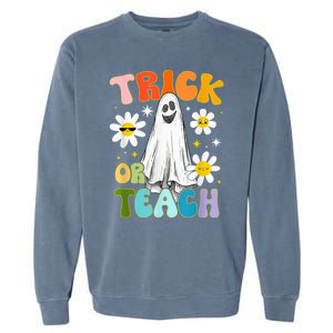 Halloween Costume Trick Or Teach Garment-Dyed Sweatshirt