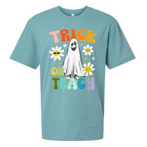 Halloween Costume Trick Or Teach Sueded Cloud Jersey T-Shirt