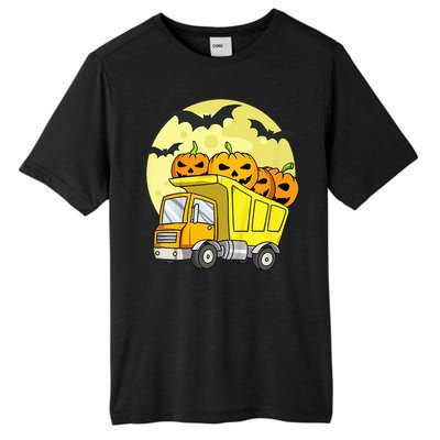 Halloween Construction Truck Pumpkin Tall Fusion ChromaSoft Performance T-Shirt