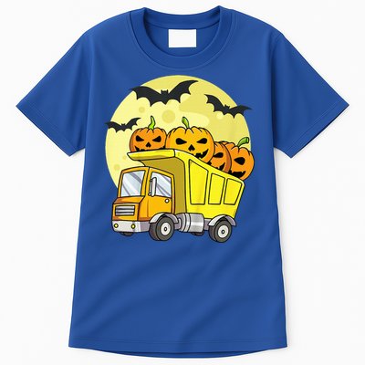 Halloween Construction Truck Pumpkin Tall T-Shirt