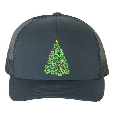 Hawaiian Christmas Tree Mele Kalikimaka Hawaii Tropical Yupoong Adult 5-Panel Trucker Hat