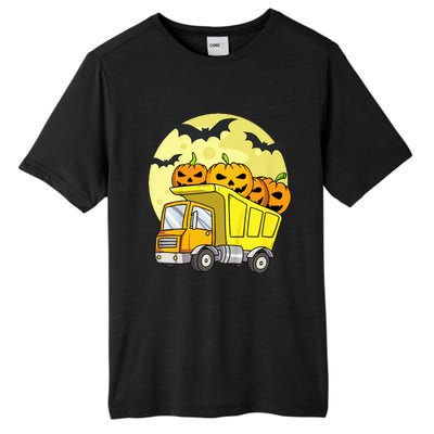 Halloween Construction Truck Pumpkin Tall Fusion ChromaSoft Performance T-Shirt