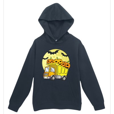 Halloween Construction Truck Pumpkin Urban Pullover Hoodie