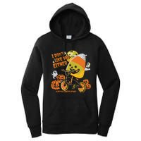 Halloween Costume Team Candy Corn I DonT Like You Either Women's Pullover Hoodie