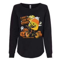 Halloween Costume Team Candy Corn I DonT Like You Either Womens California Wash Sweatshirt