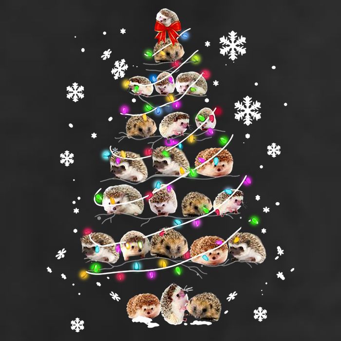 Hedgehog Christmas Tree Adult Drive Performance Visor