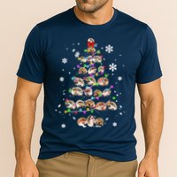 Hedgehog Christmas Tree Cooling Performance Crew T-Shirt