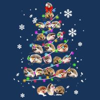 Hedgehog Christmas Tree Cooling Performance Crew T-Shirt