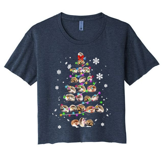 Hedgehog Christmas Tree Crop Top