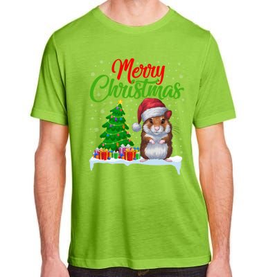 Hamster Christmas Tree Lights Funny Xmas Hamster Lover Gift Adult ChromaSoft Performance T-Shirt