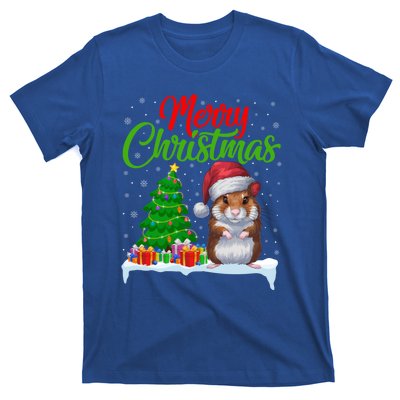 Hamster Christmas Tree Lights Funny Xmas Hamster Lover Gift T-Shirt