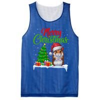 Hamster Christmas Tree Lights Funny Xmas Hamster Lover Gift Mesh Reversible Basketball Jersey Tank