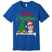 Hamster Christmas Tree Lights Funny Xmas Hamster Lover Gift Premium T-Shirt