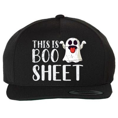 Halloween Costume Trick Or Treat Boo Sheet Funny Ghost Gift Wool Snapback Cap