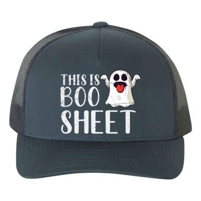 Halloween Costume Trick Or Treat Boo Sheet Funny Ghost Gift Yupoong Adult 5-Panel Trucker Hat