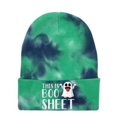 Halloween Costume Trick Or Treat Boo Sheet Funny Ghost Gift Tie Dye 12in Knit Beanie