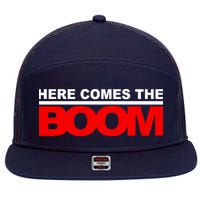 Here Comes The Boom 7 Panel Mesh Trucker Snapback Hat