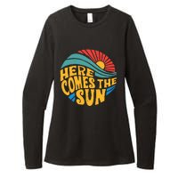 Here Comes The Sun Music Lover Graphic Womens CVC Long Sleeve Shirt