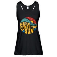 Here Comes The Sun Music Lover Graphic Ladies Essential Flowy Tank