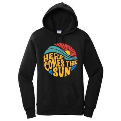 Here Comes The Sun Music Lover Graphic Women's Pullover Hoodie