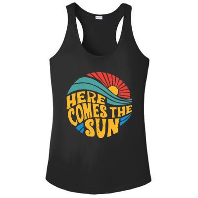 Here Comes The Sun Music Lover Graphic Ladies PosiCharge Competitor Racerback Tank