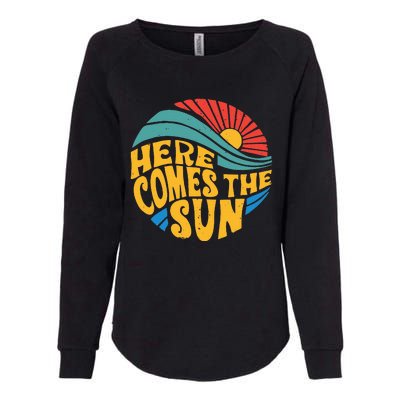 Here Comes The Sun Music Lover Graphic Womens California Wash Sweatshirt