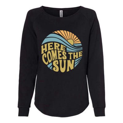 Here Comes The Sun Womens California Wash Sweatshirt