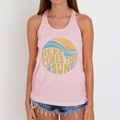 Here Comes The Sun Women's Knotted Racerback Tank