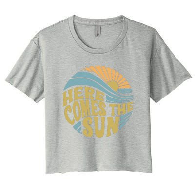 Here Comes The Sun Women's Crop Top Tee