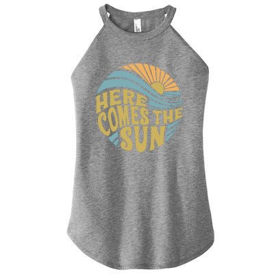 Here Comes The Sun Women's Perfect Tri Rocker Tank