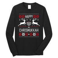 Happy Chrismukkah This Is My Christmas Hanukkah Funny Cool Long Sleeve Shirt