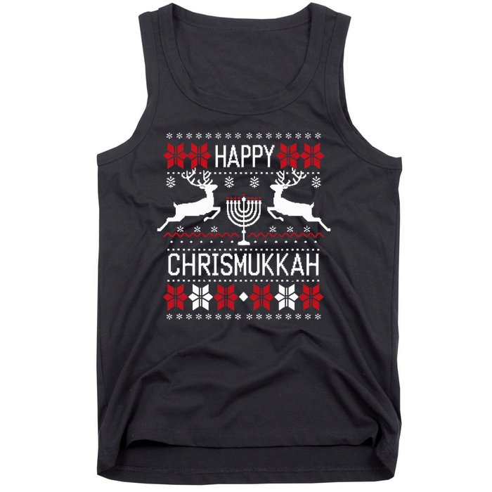 Happy Chrismukkah This Is My Christmas Hanukkah Funny Cool Tank Top