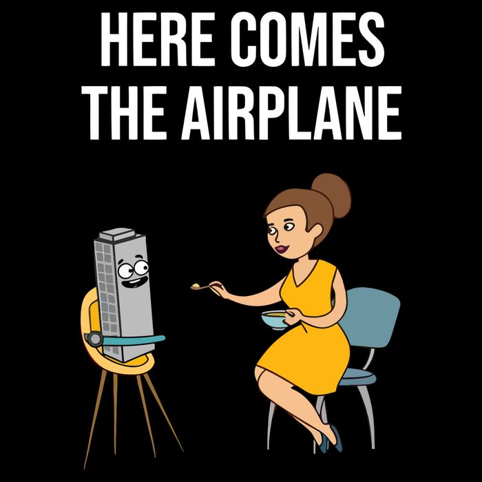 Here Comes The Airplane 7-Panel Snapback Hat