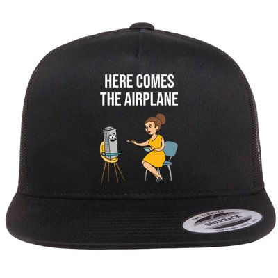 Here Comes The Airplane Flatbill Hat